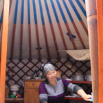 Morning inside ger (yurt)