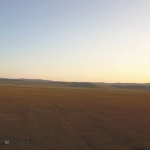 Steppe landscape from above 1