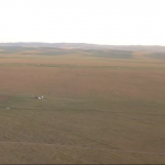 Steppe landscape from above 6
